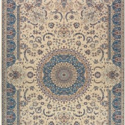 Високощільний килим Royal Esfahan-1.5 2879A Cream-Blue  - Висока якість за найкращою ціною в Україні